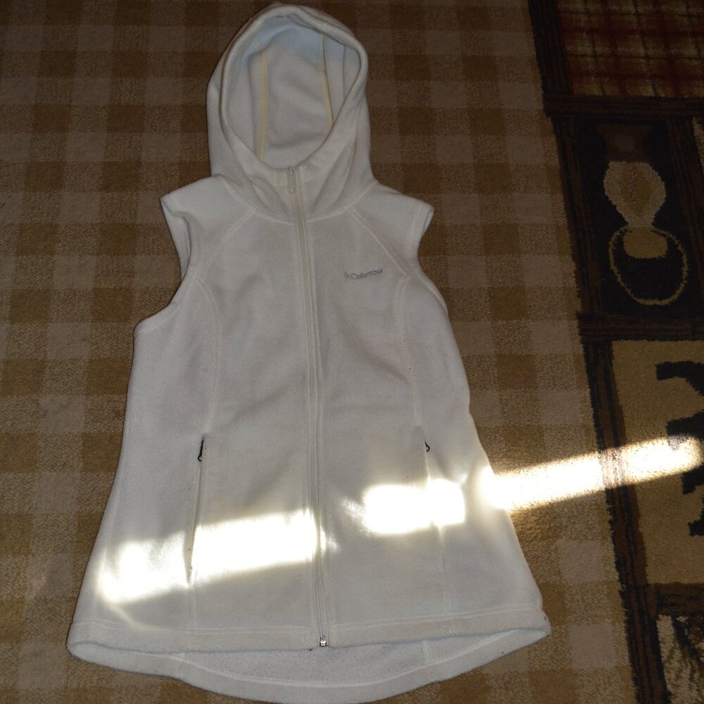 Women's Columbia Benton Springs Hooded Fleece Vest Size Medium
